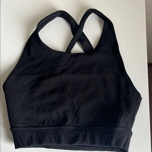 Fabletics Criss-Cross Seamless Cropped Bra - Large